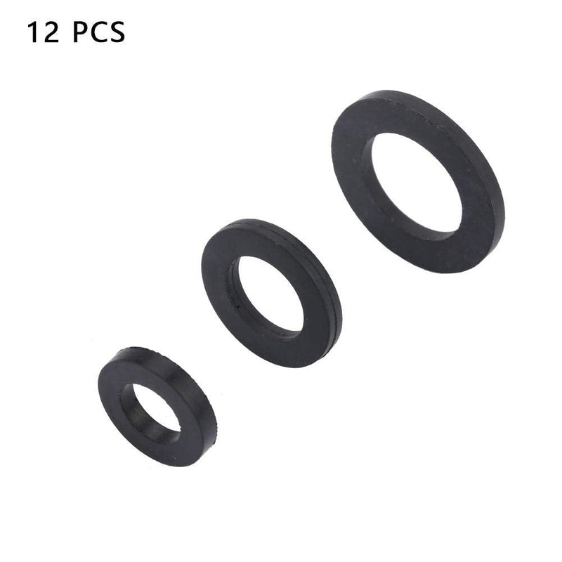12pcs Washer Ring Shower Rubber O Ring Washer Seals Gasket Faucet Water Pipe Replacement (3/4") 3/4"