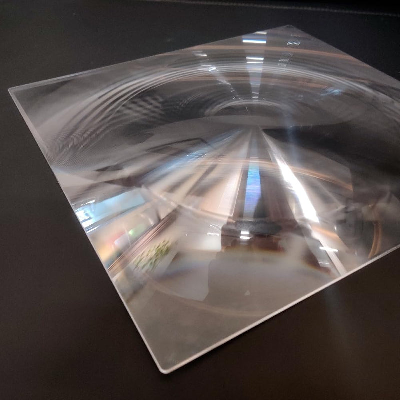 Fresnel Lens Large, 300x300mm, Focal Length 600mm, Acrylic Lens (not Glass), Olar Death ray for Physics Classroom, Magnifiying Sheet Fire Starter for Solar Heating, Solar Oven. (Focal Length 600mm)
