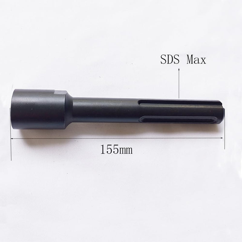 Core Drill Bits Adapter SDS Max Shank for Conversion Drilling Thread (Female:1/2 BSP, Length:155mm) Female:1/2 BSP, Length:155mm