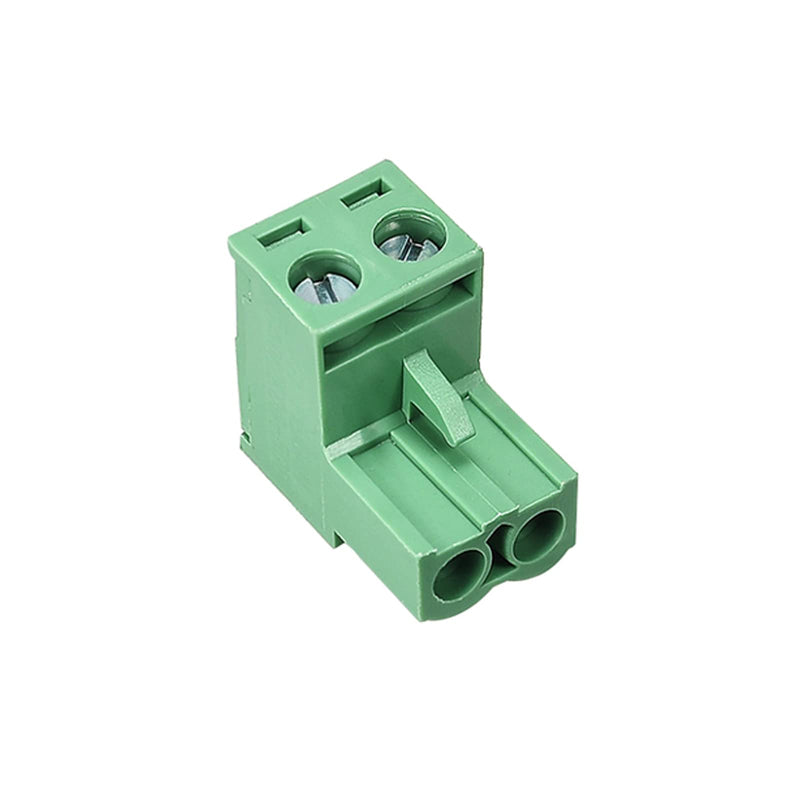 20 pcs 2 Pin 5.08mm Pitch Pluggable PCB Angle Screw Terminal Block Plug Connector Socket Panel Mount DIY (20pcs 2p) 20pcs 2P 5.08mm
