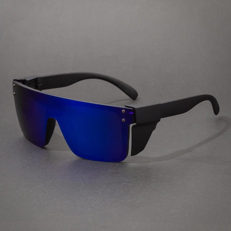 UV400 Polarized Safety Sunglasses – ANSI Z87.1 Certified, Anti-Glare, Shatterproof, UV Protection Blue Mirror