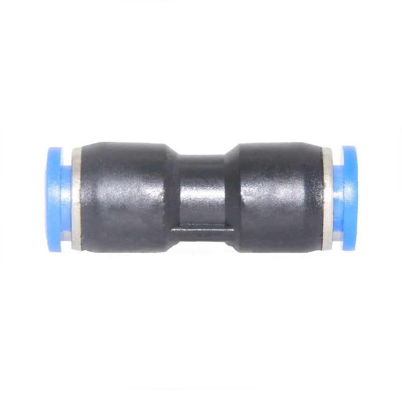 Beduan Push to Connect Fitting, 5/32" Tube OD Pneumatic Quick Adapter Tubing Air Hose Line Pipe Fitting (Pack of 12) ‎4mm or 5/32"(12Pcs)