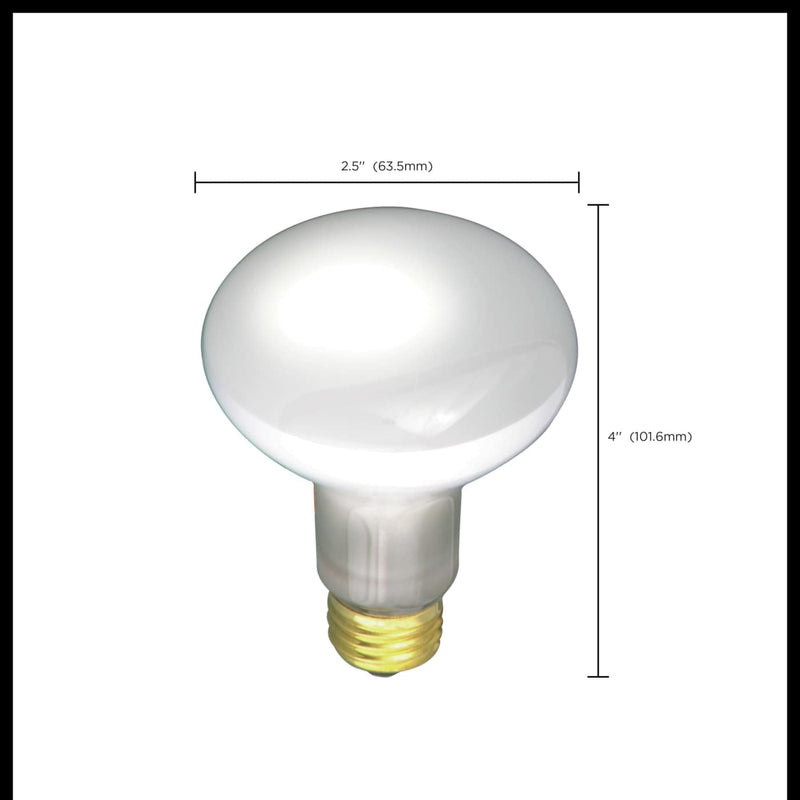 Satco S2810-30 Watt 130 Volt R20 Incandescent Dimmable Reflector Light Bulbs, Frosted, 2000 Average Rated Hours, 185 Lumens, E26 Medium Base -12 Pack