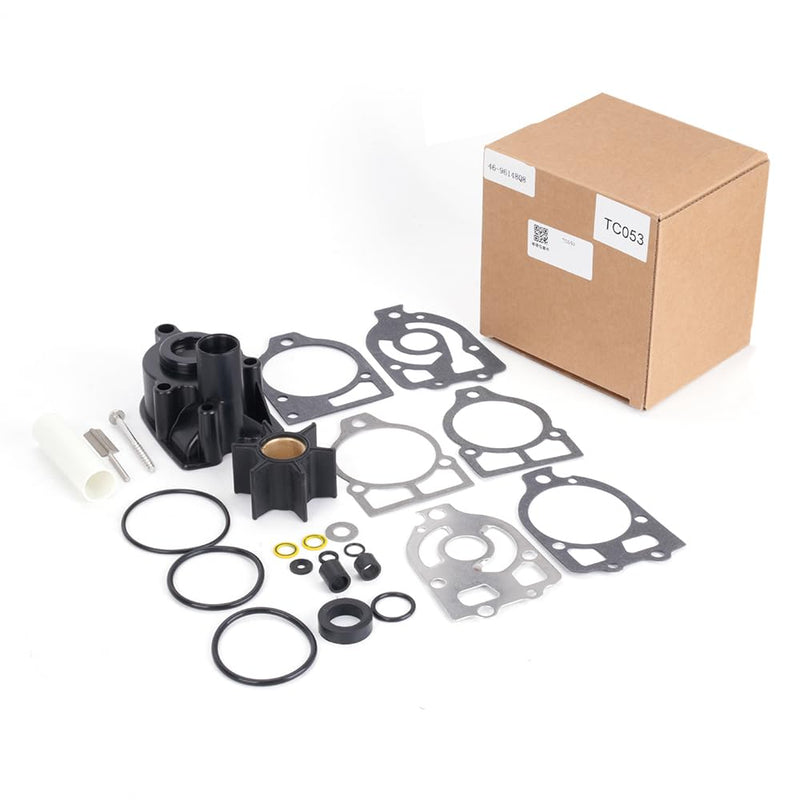 96148Q8 Water Pump Impeller Repair Kit for Mercury Mariner Outboard V6 65-225 HP and Mercruiser MC-1 R MR Alpha One Gen 1 impeller kit Replacement 46-96148A8 46-96148Q8 46-96148T8, 18-3217