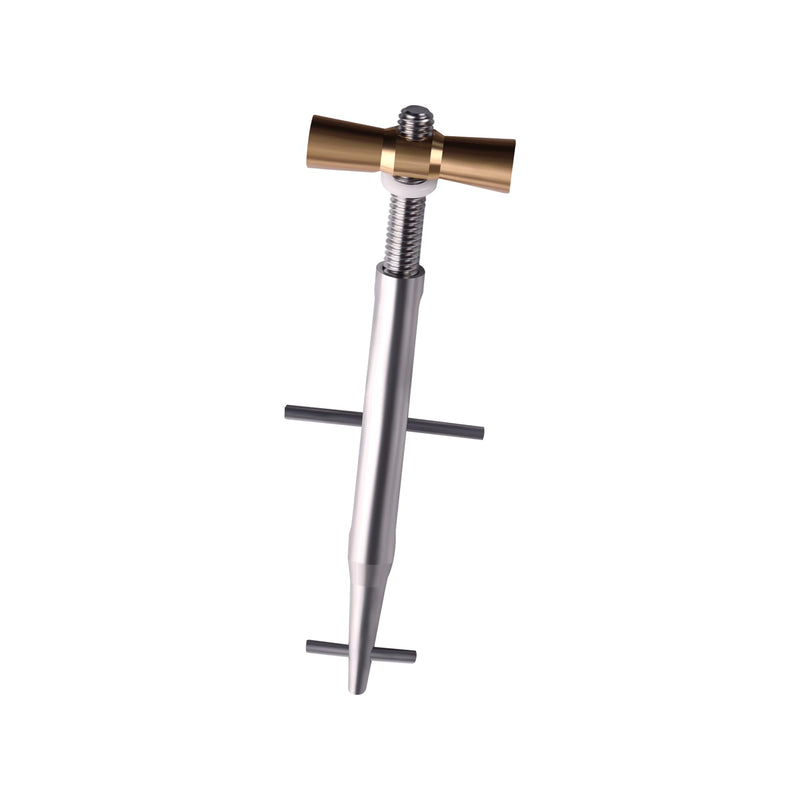 4 4/5" Stainless Steel Tool with Aluminum Bronze T-Bar Nut Compatible with Repair Hoses, for Steel Wire/Cable Strips with a Diameter Less Than 0.062 Inches