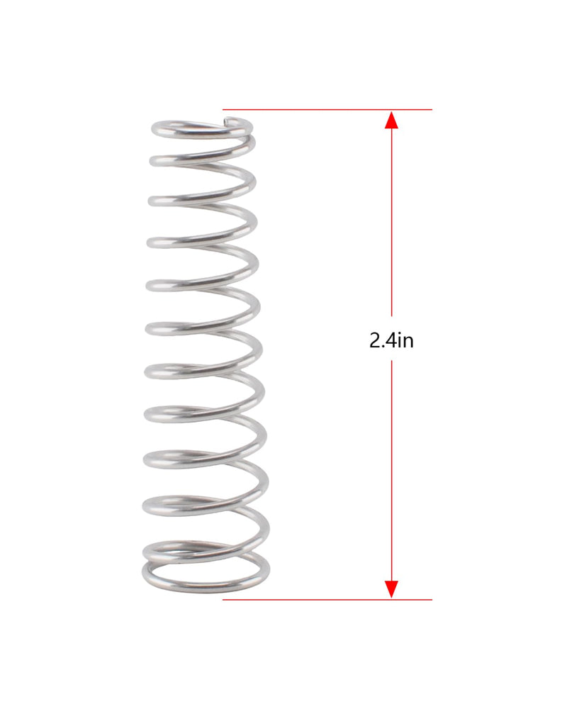 (2PCS) 38521 Auto Shutoff Faucet Spring Replacement Parts for Intertap Forward Seal Beer Faucets, Nukatap Faucets and Perlick Faucets - Auto Shutoff Beer Faucet Spring, Stainless Steel