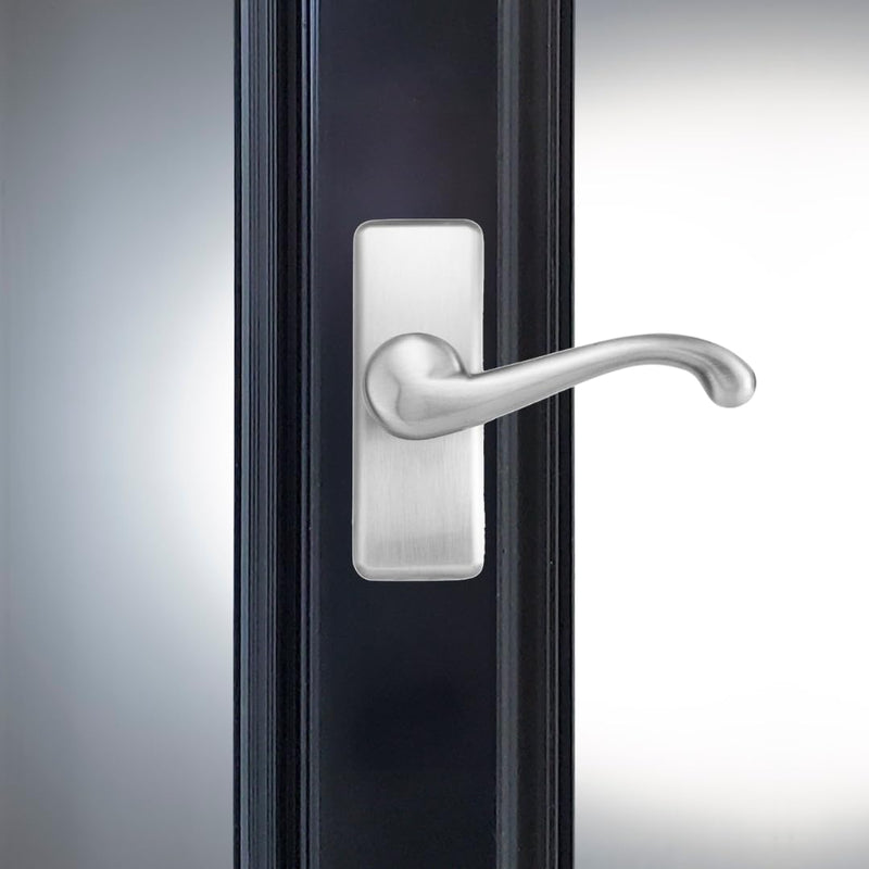Ideal Security GL Lever Handle Set for Storm Doors and Screen Doors, Storm Door Handle Replacement, Screen Door Handle, Satin Nickel