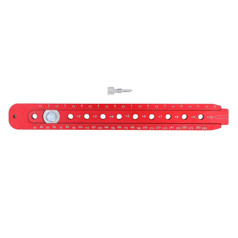 Woodworking Compass Scriber, Woodworking Circle Ruler Aluminium Alloy Adjustable Woodworking Circular Drawing Tool for Carpenter Tool