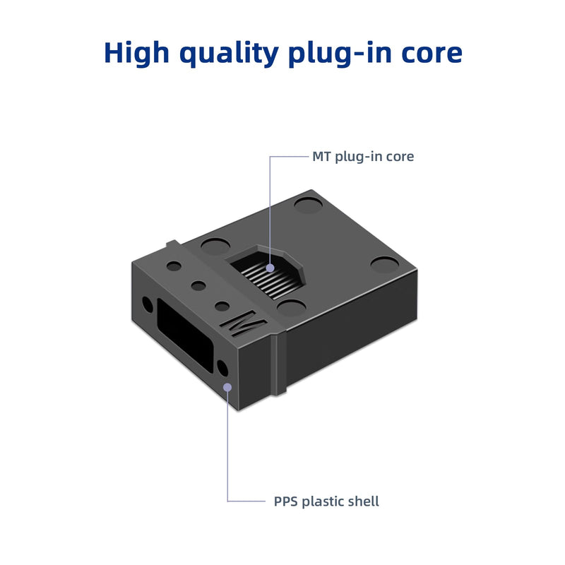 5pack MPO/APC 12-Core Single Mode Fiber Loopback, Pull Ring Design for High-Precision Network Testing and Maintenance 5pack MPO-12core-SM