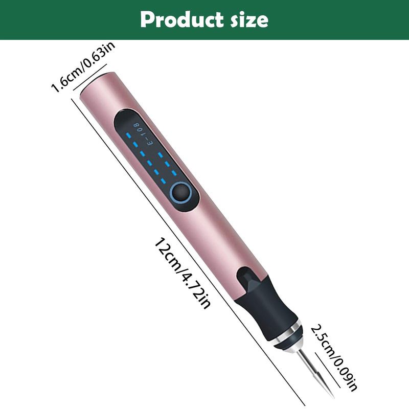 Professional Engraving Pen, Suitable for Metal, Wood, Glass and Plastic, Customizer Engraving Pen Made for DIYers and Gifters, Customized Engraving Pen Set(Rose, Set C) Rose
