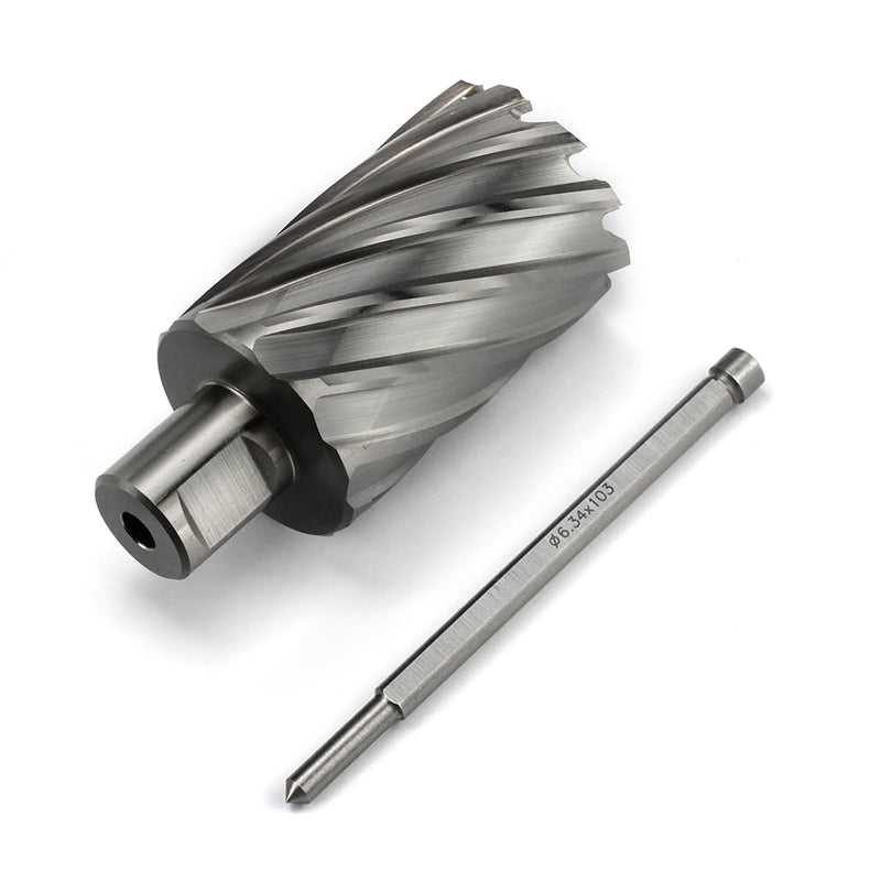 Annular Cutter 3/4 Inch Weldon Shank 1-9/16 Cutting Diameter 2 Cutting Depth Slugger Bits HSS Kit for Magnetic Drill Press