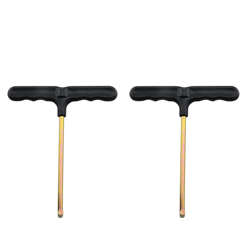 2pcs 140mm/5.5" Stainless Steel T Hook Spring Pull Hook Lift Hooks Handle for Trampoline Pull Springs Open Manhole Covers