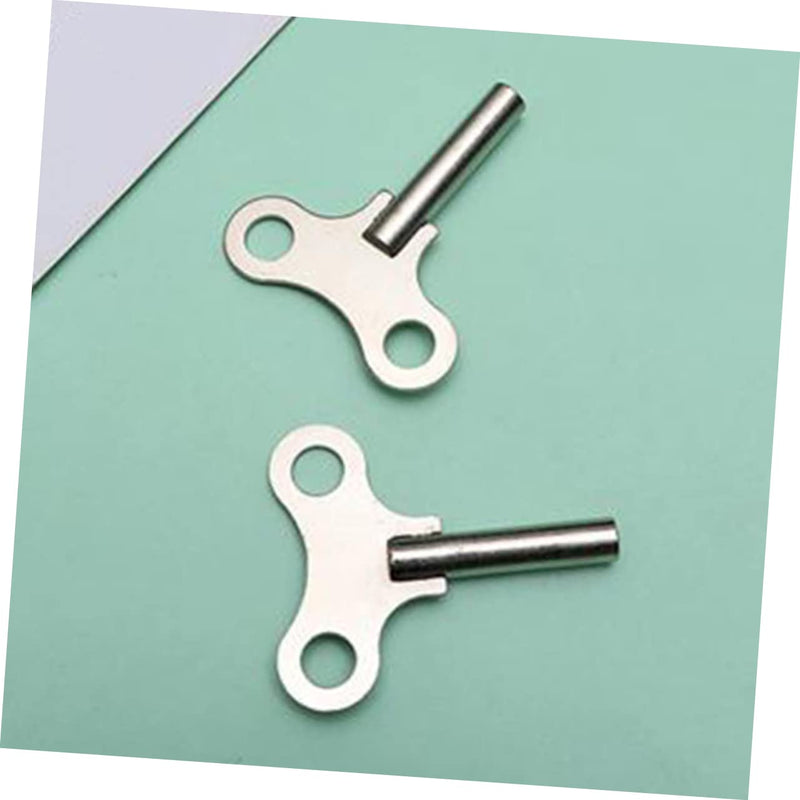 Uonlytech 2 Pcs Clock Key Timeclock Clock Winding Keys Clock Winding Key Tool Hotfix Tool Spanner Key Wind Alarm Clock Wind-up Key Clocks Key for Mechanical Pro Tools Steel Repair Tool Major