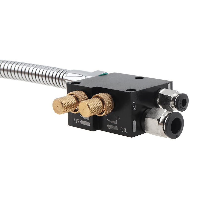 Mist Coolant Lubrication Spray System 400 MM, Sprayer Metal Hose for Cutting/Engraving/Cooling Machine with Check Valve Stainless Steel Flexible Pipe, Air Pipe CNC Lathe Milling Drill YS-BPV-3000