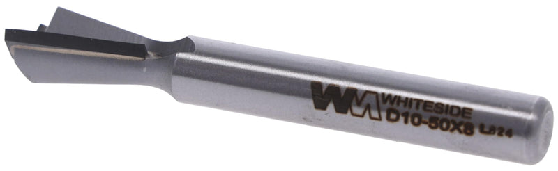 Whiteside Router Bits D10-50x8 Dovetail Bit with 1/2-Inch Large Diameter and 5/8-Inch Cutting Length