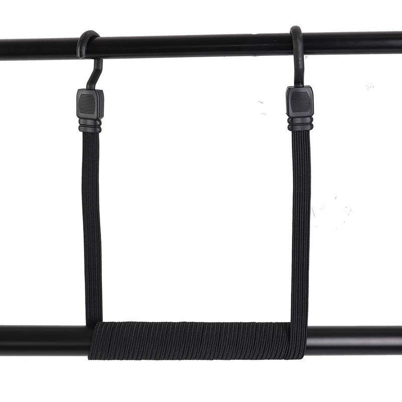 XSTRAP STANDARD 2PK 77 Inch Flat Bungee Cord Heavy Duty Adjustable Long Straps with Hooks for Hand Truck, Camping, Motorcycle, Cars, Bikes, Luggage Rack (Black) Black
