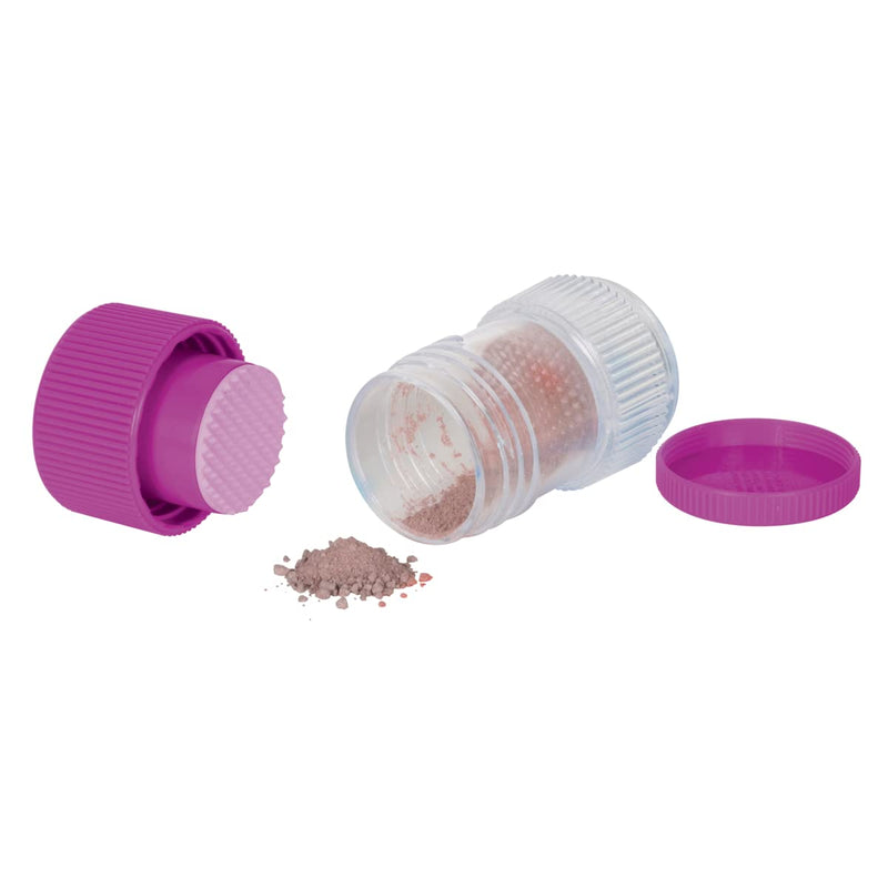 EZY DOSE Pill Crusher, Crushes Pills, Vitamins, Tablets into Powder, Storage Compartment, Removable Drinking Cup, Portable Design, Easy to Use, Designed for Travel, Purple, BPA Free 1 Count (Pack of 1)