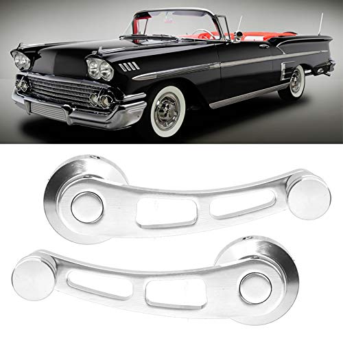Window Crank, 2pcs Alloy Car Window Handle Crank Winder Riser Winder Crank Fit for Classic Car (Silver) - NewNest Australia