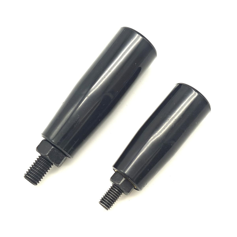 Nylon Revolving Handle with M8 M10 Male Thread Screw Foldable Part Crank Handle Rotating Handle Plastic Knob for Industry Lathe Milling Grinding Machine (M10x80), Black M10x80