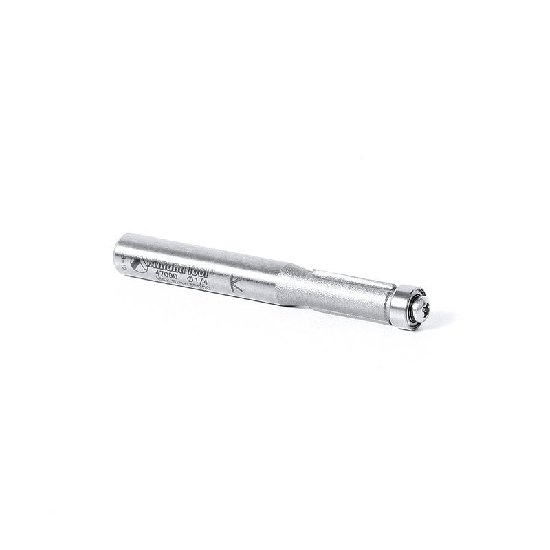 Amana Tool - 47090 Carbide Tipped Flush Trim 1/4 Dia x 1/2 x 1/4" Shank