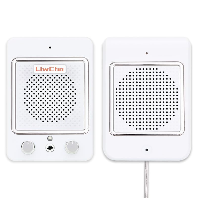 Window Speaker Intercom System,Wired Dual-Way Window Counter Intercom, High Power Speaker for Store,Business,Catering.