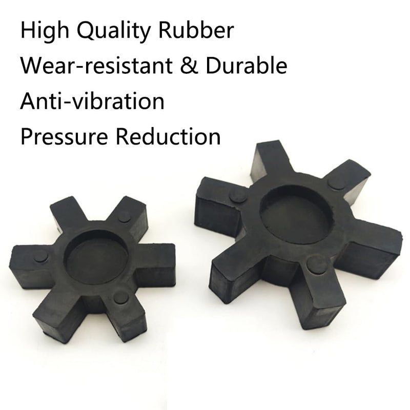 4PCS Spider Flexible Rubber Inserts, L090 Coupling Spider Accessories, Fit for Lovejoy Martin and L-Jaw Couplings Black 4 - NewNest Australia