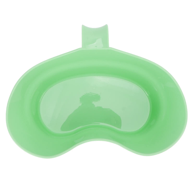Vomit Basin Cup, Inward Curved Large Diameter Grip Handle Recycling Kidney Shaped Bowl Unbreakable for Hospital