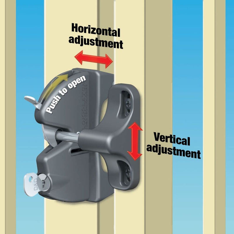 National Hardware N346-201 V6201 LokkLatch in Black, 4-9/16" Updated Packaging
