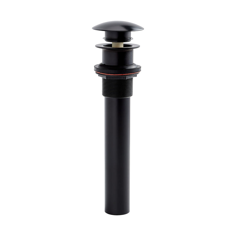 Signature Hardware 908927 1-1/2" Mushroom Style Pop-Up Bathroom Drain - Matte Black