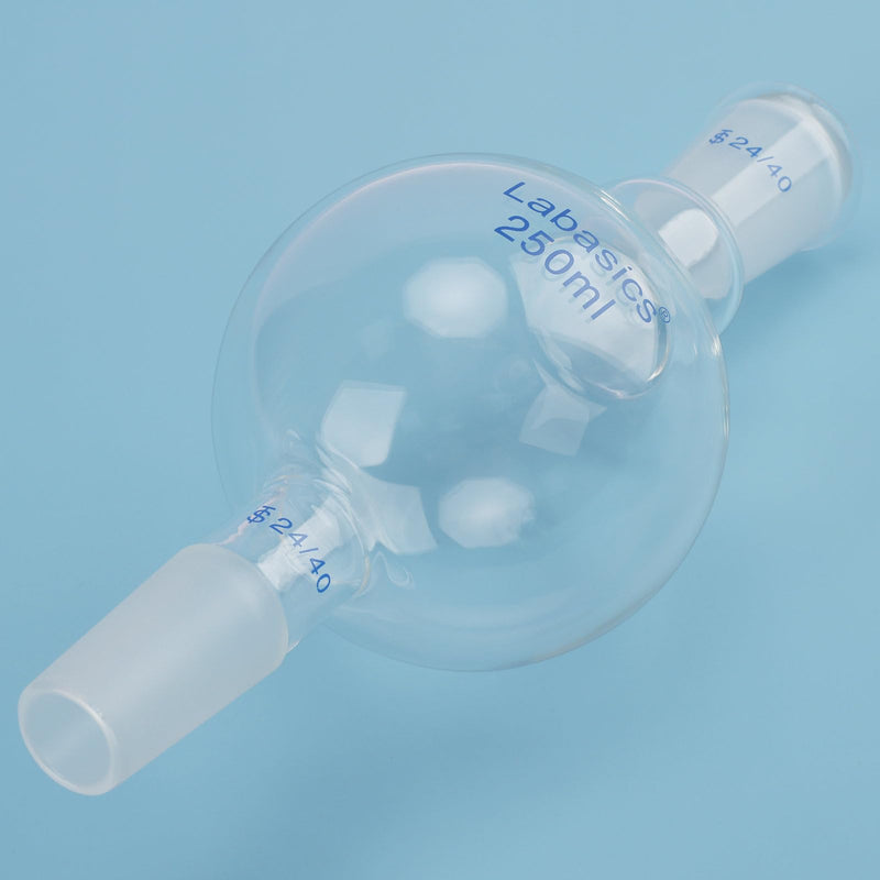Labasics 250ml Glass Chromatography Reservoir, Borosilicate Glass for Chromatography Experiments 250 ml
