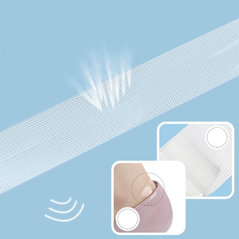2 Rolls Feet Moleskin Tape Invisible Adhesive Pads Heel Cushion Bandages Heel Pads for Feet Padding Protecting Foot Heel