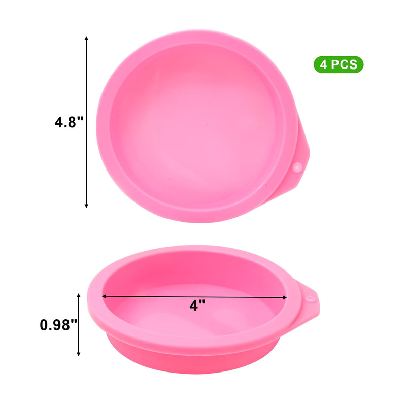 4 Pcs Air Fryer Egg Molds, Air Fryer Egg Molds Silicone, Air Fryer Bites Egg Molds for Muffin Lids, Toast, Non-Stick Air Fryer Accessories