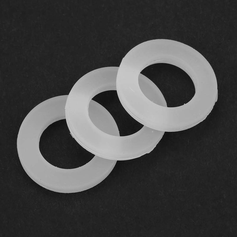 12PCS Silicone Gaskets Flat Washers Rubber O Ring Sealing Washers Assortment Kit for Sealing Faucet Pipe Water Tap Bellows Hoses (1/2") 1/2"