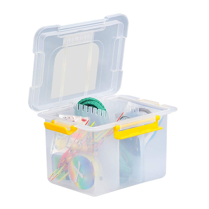 MEIJIA Plastic Tool Organizers With Removable Dividers,Plastic Storage Organizer Box (7.5") 7.5"