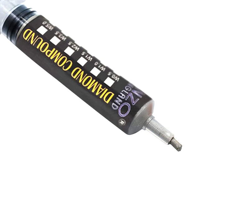 Abrasive Poly Diamond Compound Paste 5 Gram Syringe for Sharpening Stropping Polishing Honing and Fine Lapping of Knife Razor Cutting Carving Blade (W3.5#3000) W3.5 #3000