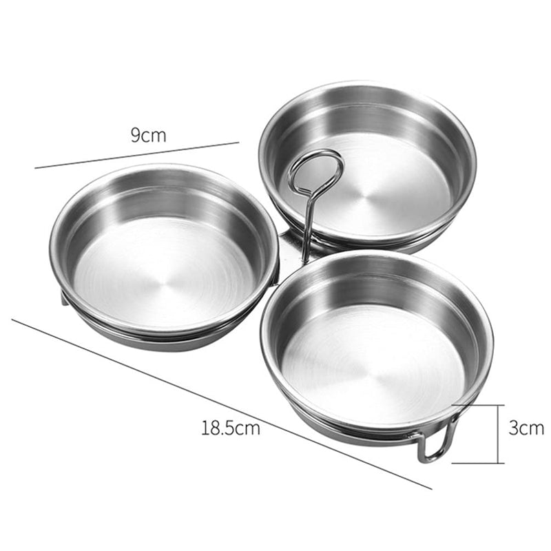 Angoily Stainless Steel Egg Poacher Pan Egg Mold Boiling Mold with Oil Brush Handle Design Smooth Edges Deepened Pan 7.28 X 7.28 X 1.18 in for Home Kitchen Cooking