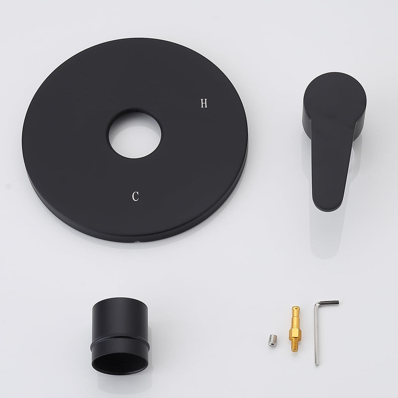 Replacement for Pfister R89040B Pfirst Modern Valve Trim, Shower Replacement Kit Compatible with Pfister 0X8 Series, Single-Handle Valve Tub Shower Trim Kit (Matte Black) Matte Black