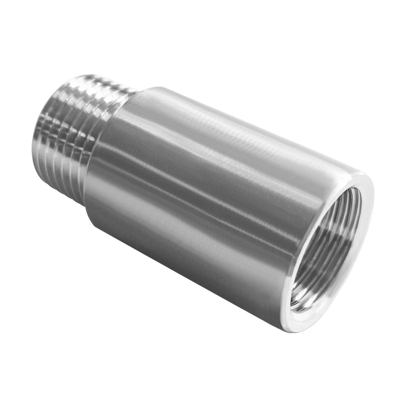 Beduan Stainless Steel Pipe Fittings, 1/2" NPT Male x 1/2" NPT Female Threaded, 2" Length Nipple Cast Pipe (Pack of 2) 2 Inch