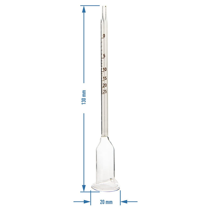 Vinometer for Wine, 0-25% Alcohol Meter Tester for Measuring The Percentage of Alcohol in Wine