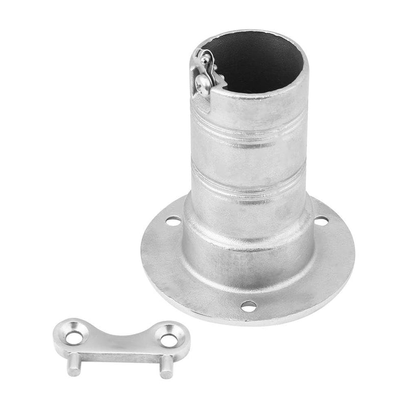 Aramox Marine Deck Filler, 316 Stainless Steel, 1.5inch Keyless Gas Fuel Fill for Boat
