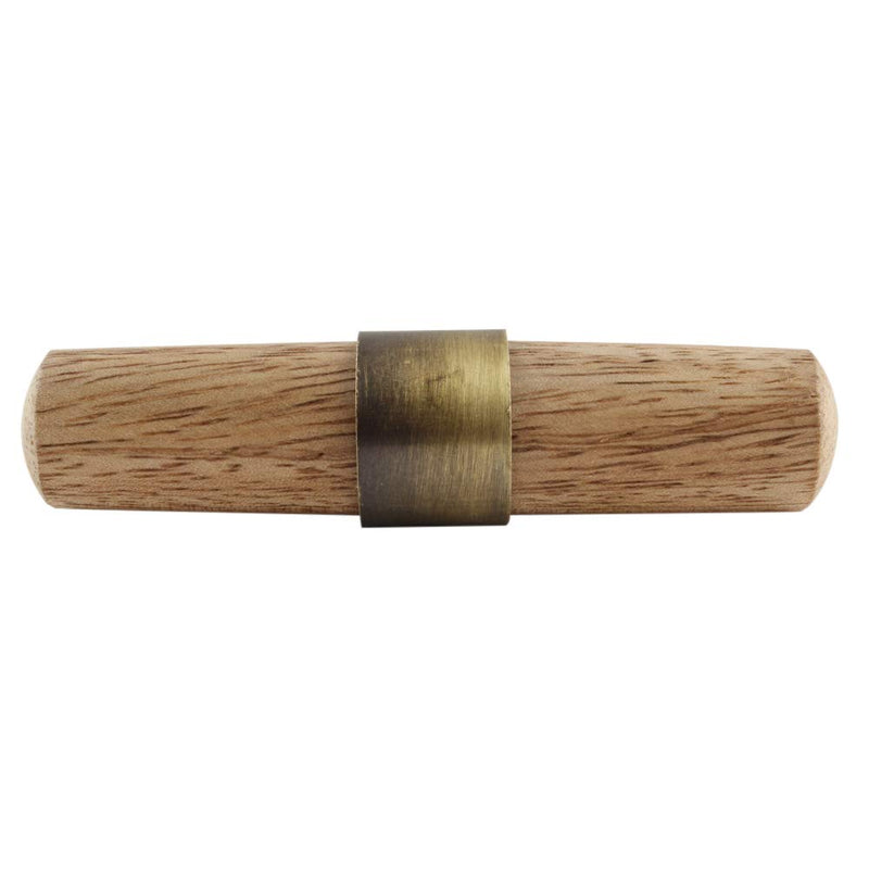 Indian Shelf 6 Piece Natural T Bar Multicolor Wood Designer Dresser Handles Cabinet Knobs Drawer Pulls Modern Style