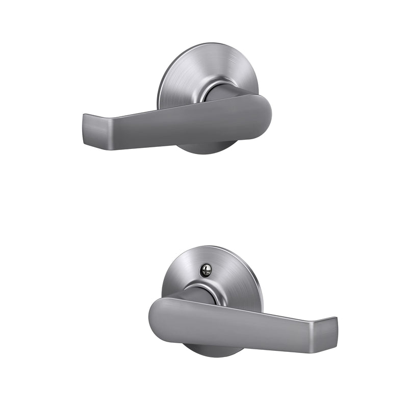 Schlage F10 CSV ELA 626 Commercial Series Elan Door Lever, Hall & Closet Passage Lock, Satin Chrome Pack of 1