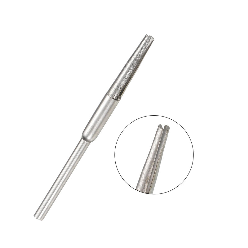 uxcell Split Mandrel Tapered and Straight Mandrel Sandpaper Holder with 2.35mm 3mm Shank for Abrasive Sanding Disc 10 Pcs