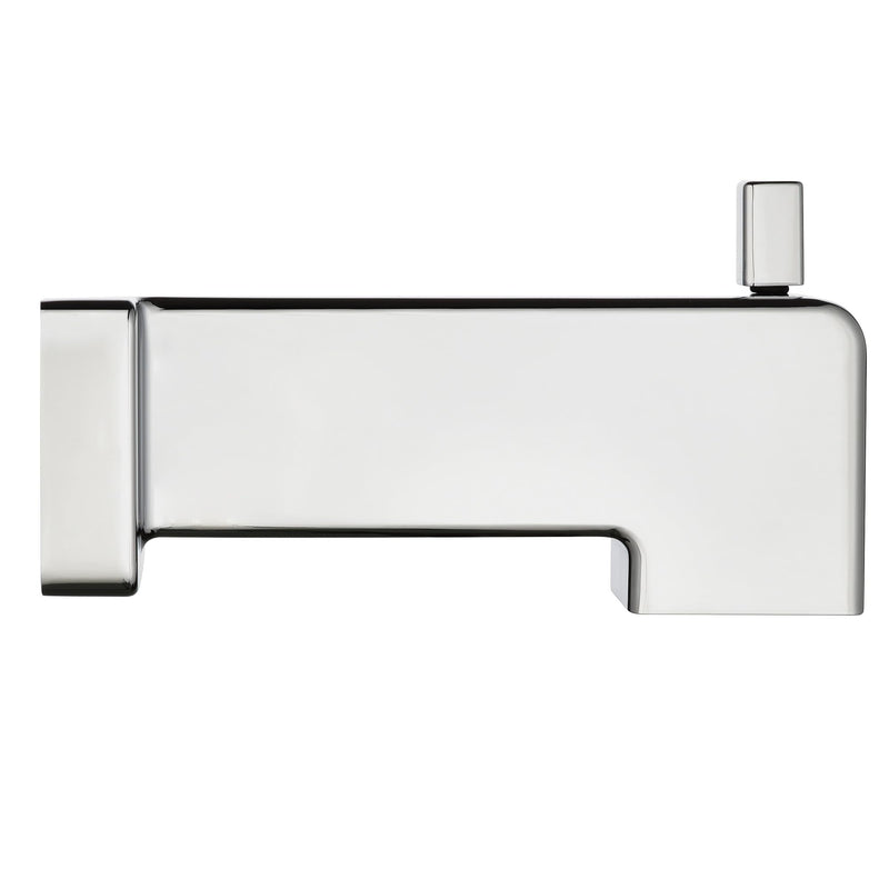 Kedra Bathtub Spout with Diverter, 5.9 Inch Slip-On Diverter Tub Spout, Replacement Bath Tub Faucet for 1/2" Copper Water Tube, Polished Chrome