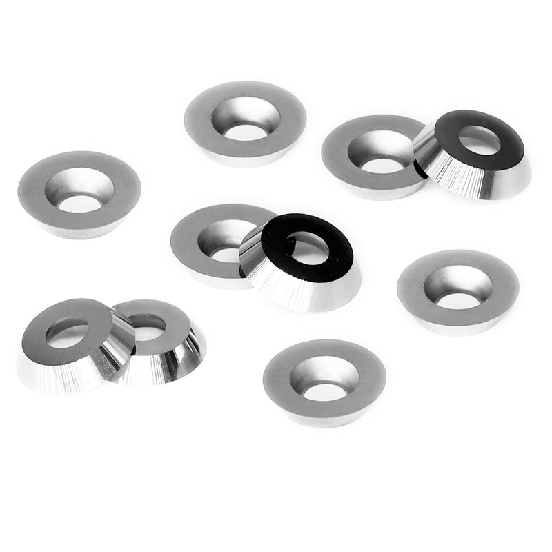 Ci3 R1 12mm Round Carbide Inserts Cutters Knifes Indexable Replacement High Strength Fits for Popular DIY Woodworking Lathe Wood Turning Finisher Hollower Tools 10pc