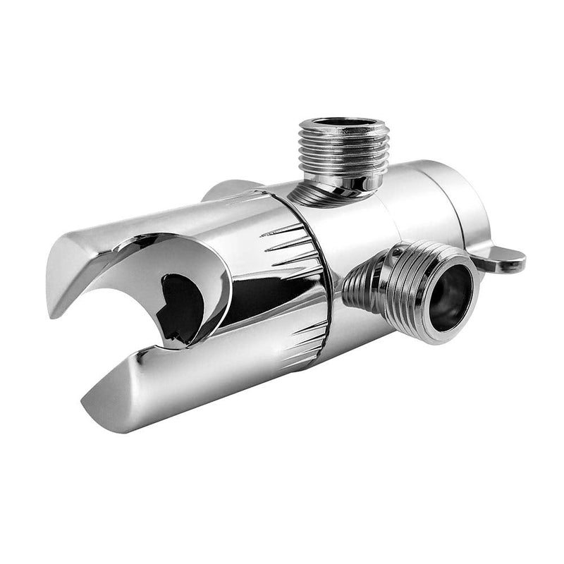 QWORK 3 Way Shower Diverter Valve 1/2” with Hand Shower Cradle for Bathroom Hand Shower Hardware Accessory 1 pc