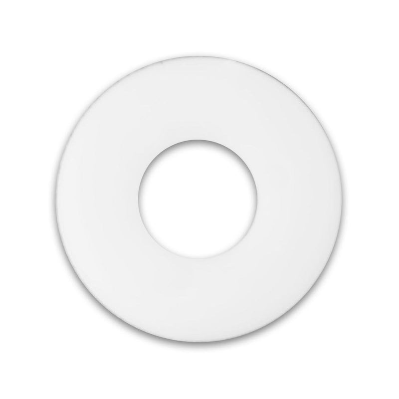 MAKO Nylon Flat Washers, 1/2" x 1-1/4" x 1/8", Made in USA, 100 Pack | Elevation fine-tuning for FinStand, FinCap and JAWS Screed Chairs, Non-conductive & Non-Corrosive, ACI 302 Compatible