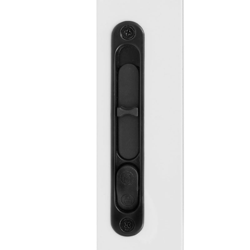 Prime-Line A 202 Diecast Black, Flush Sliding Screen Door Latch (Single Pack)