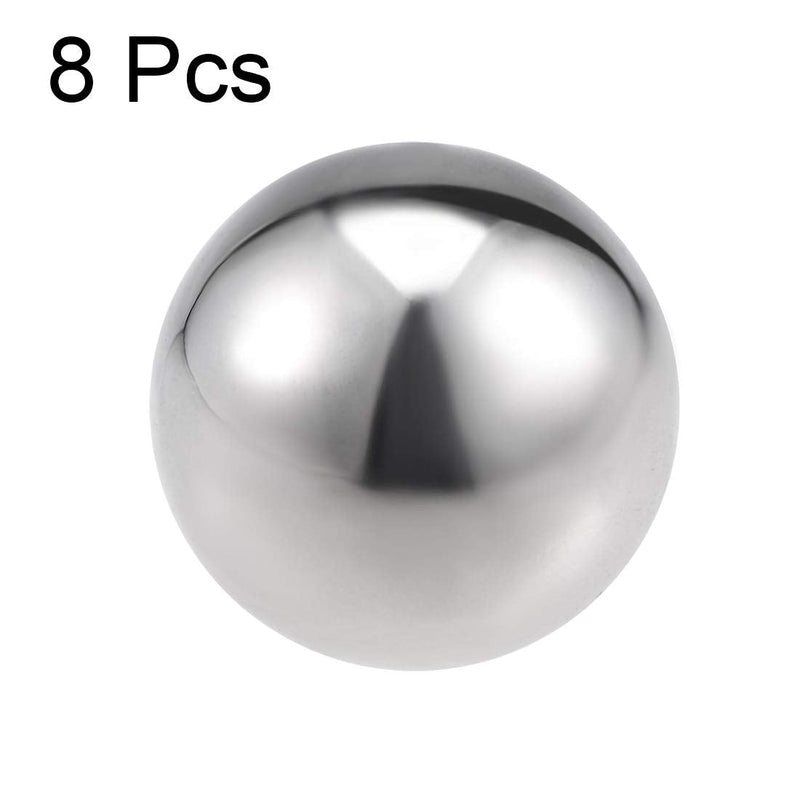 uxcell 38mm(1.5") Dia 304 Stainless Steel Hollow Ball for Home Garden Decoration 8pcs