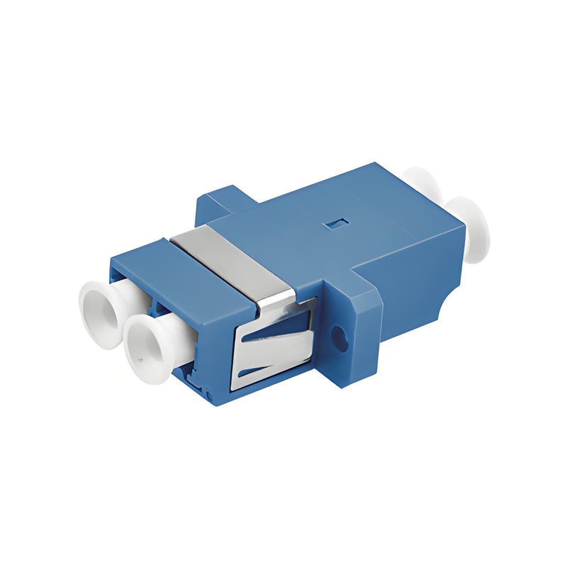 10-Pack LC Fiber Optic Adapter - LC to LC Duplex Singlemode Coupler - Blue